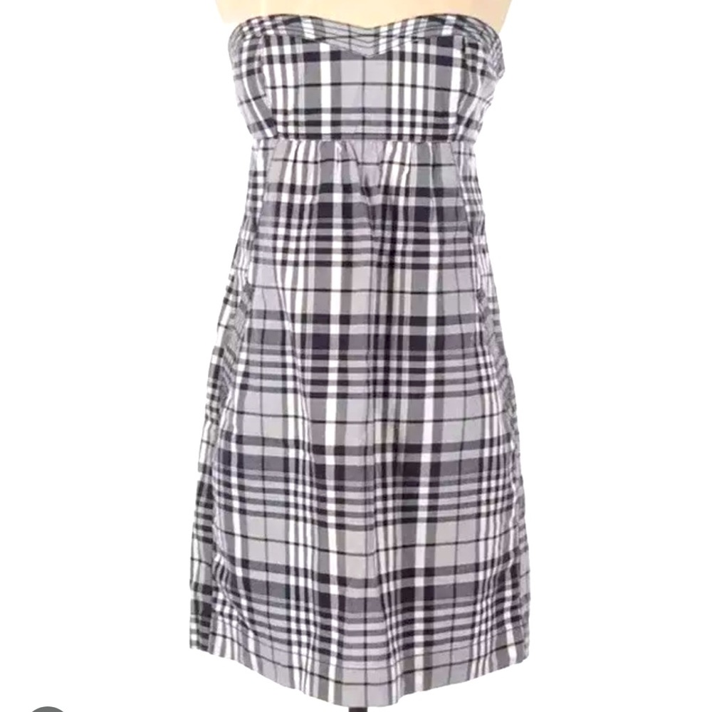 EUC American Eagle Plaid Strapless Dress. Clean, smoke free home.